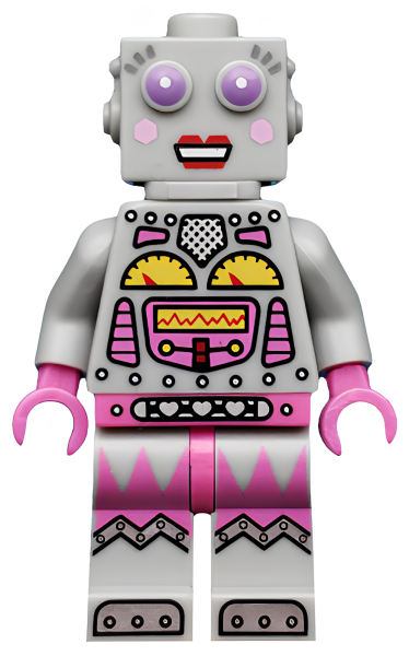 Минифигурка Lego Collectible Lady Robot, Series 11 col178 U